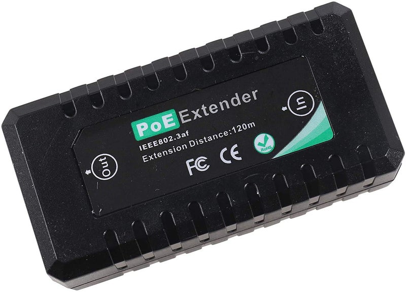 UHPPOTE 1-Port 10/100M PoE Extender IEEE802.3af for Ethernet Security Systems IP Camera - Image 2